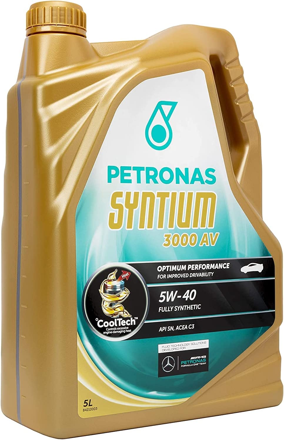 5W-40 Petronas Syntium 3000 AV Motoröl 5 Liter