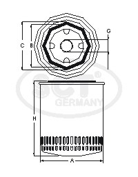 Ölfilter SCT Germany SM 111