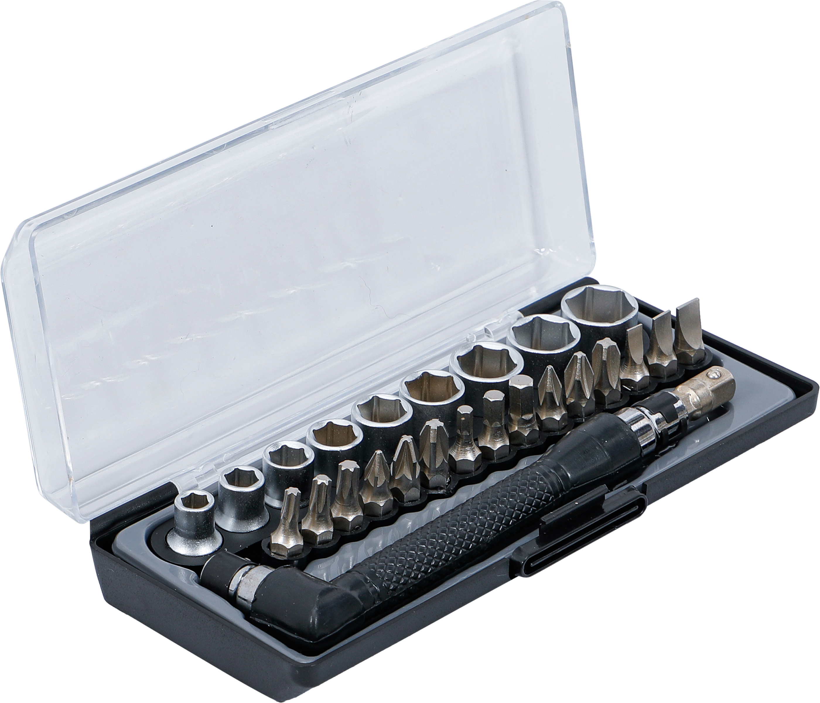 BGS Bit- und Steckschlüssel-/Winkelschrauber-Satz | Antrieb 6,3 mm (1/4") | 26-tlg.