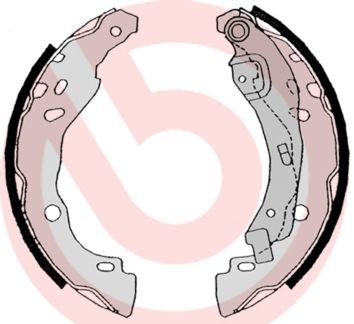 Bremsbackensatz S 68 525 “BREMBO 38 mm”