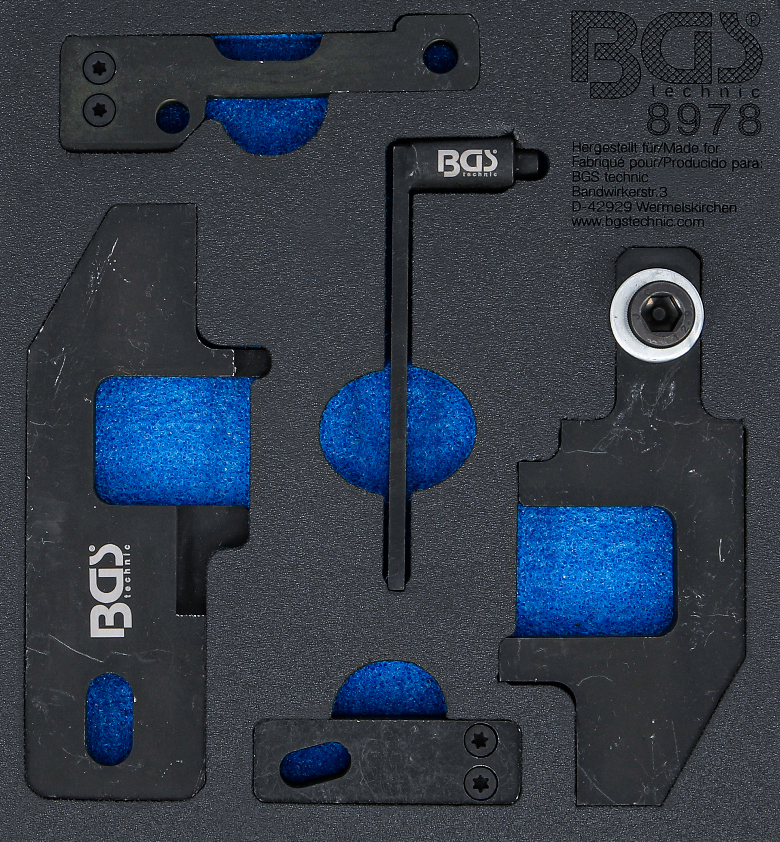BGS Werkstattwageneinlage 1/6: Motor-Einstellwerkzeug-Satz | für PSA, Toyota 1.0, 1.2 VTi