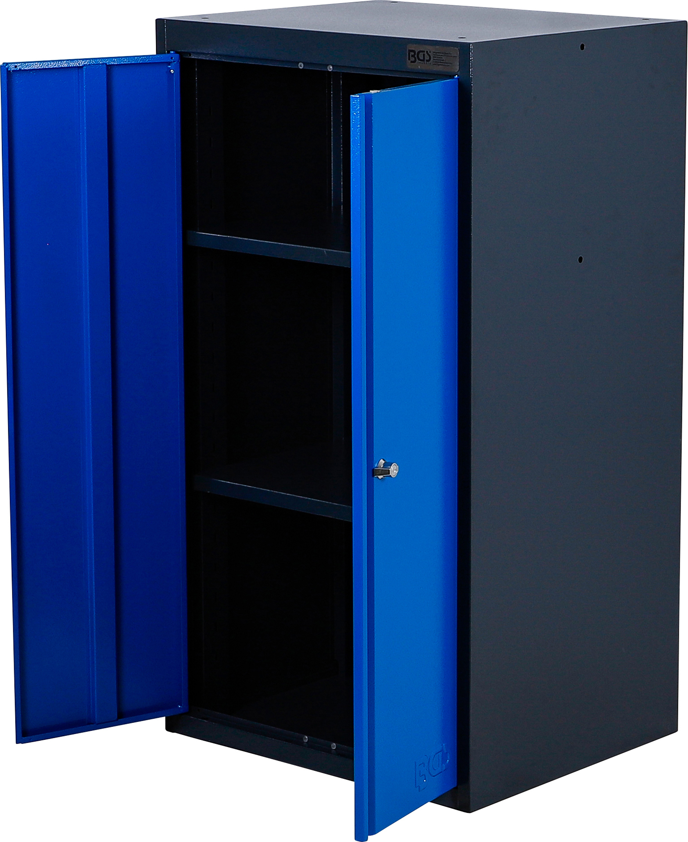 BGS Werkstattschrank | 2-türig | mit 2 Fachböden