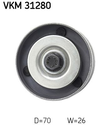 Umlenk-/Führungsrolle, Keilrippenriemen