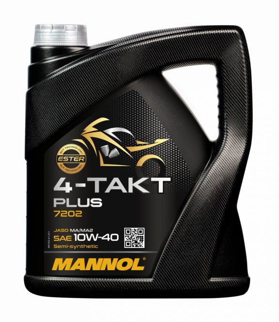 10W-40 Mannol 7202 4-Takt Plus Motoröl Motorrad 4 Liter