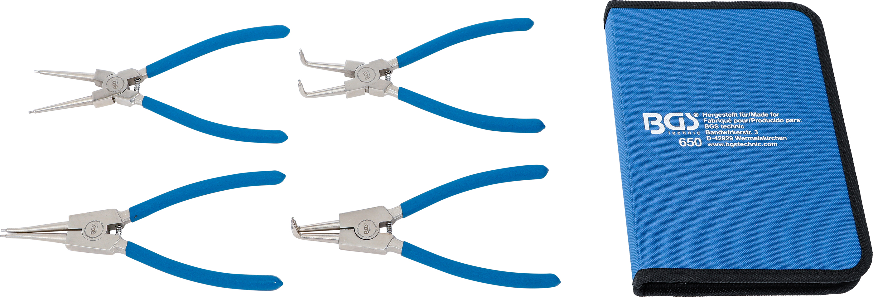 BGS Sprengringzangen-Satz | 225 mm | 4-tlg.