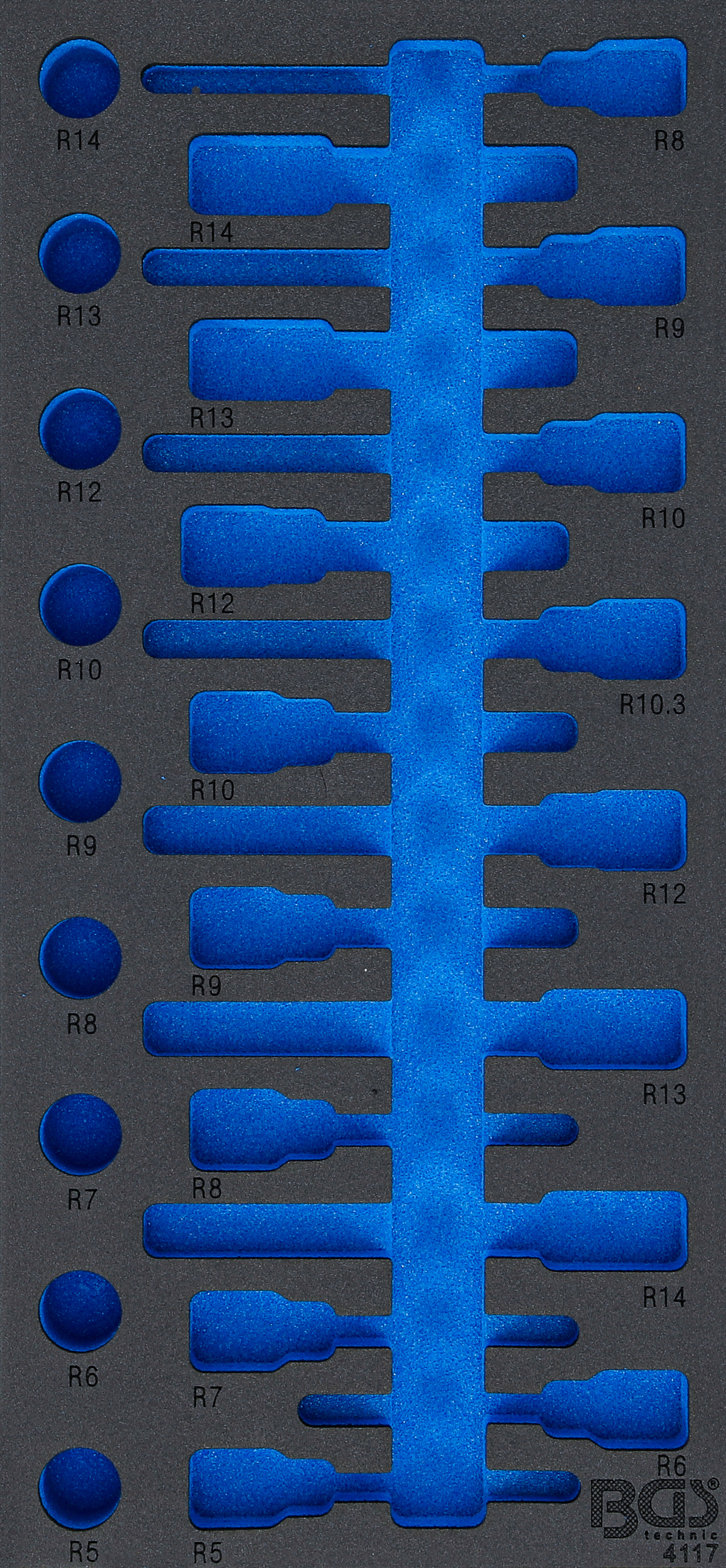 BGS Werkstattwageneinlage 1/3 | leer | für Art. 4117