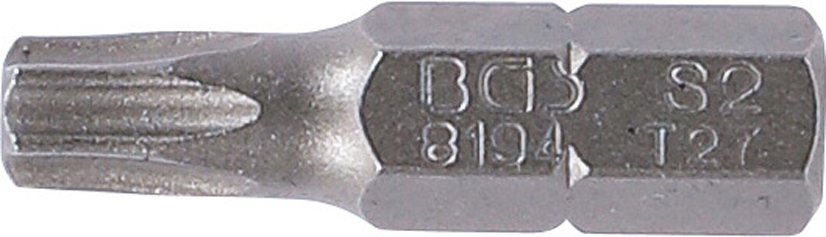 BGS Bit | Länge 25 mm | Antrieb Außensechskant 6,3 mm (1/4") | T-Profil (für Torx) T27