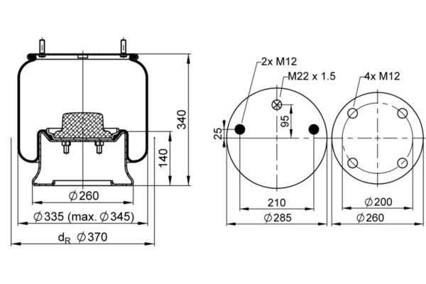 Federbalg, Luftfederung