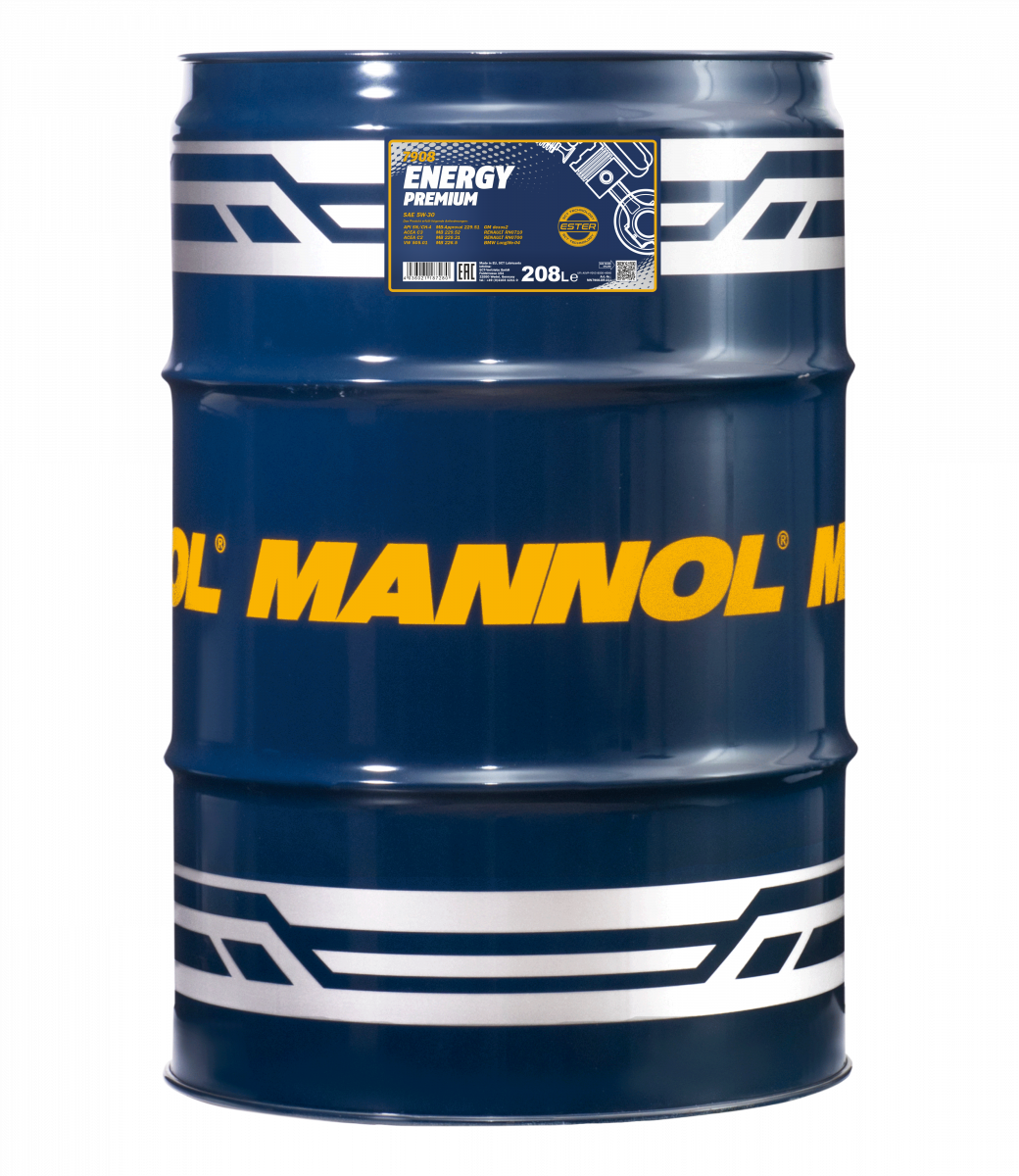 5W-30 Mannol 7908 Energy Premium Motoröl 208 Liter