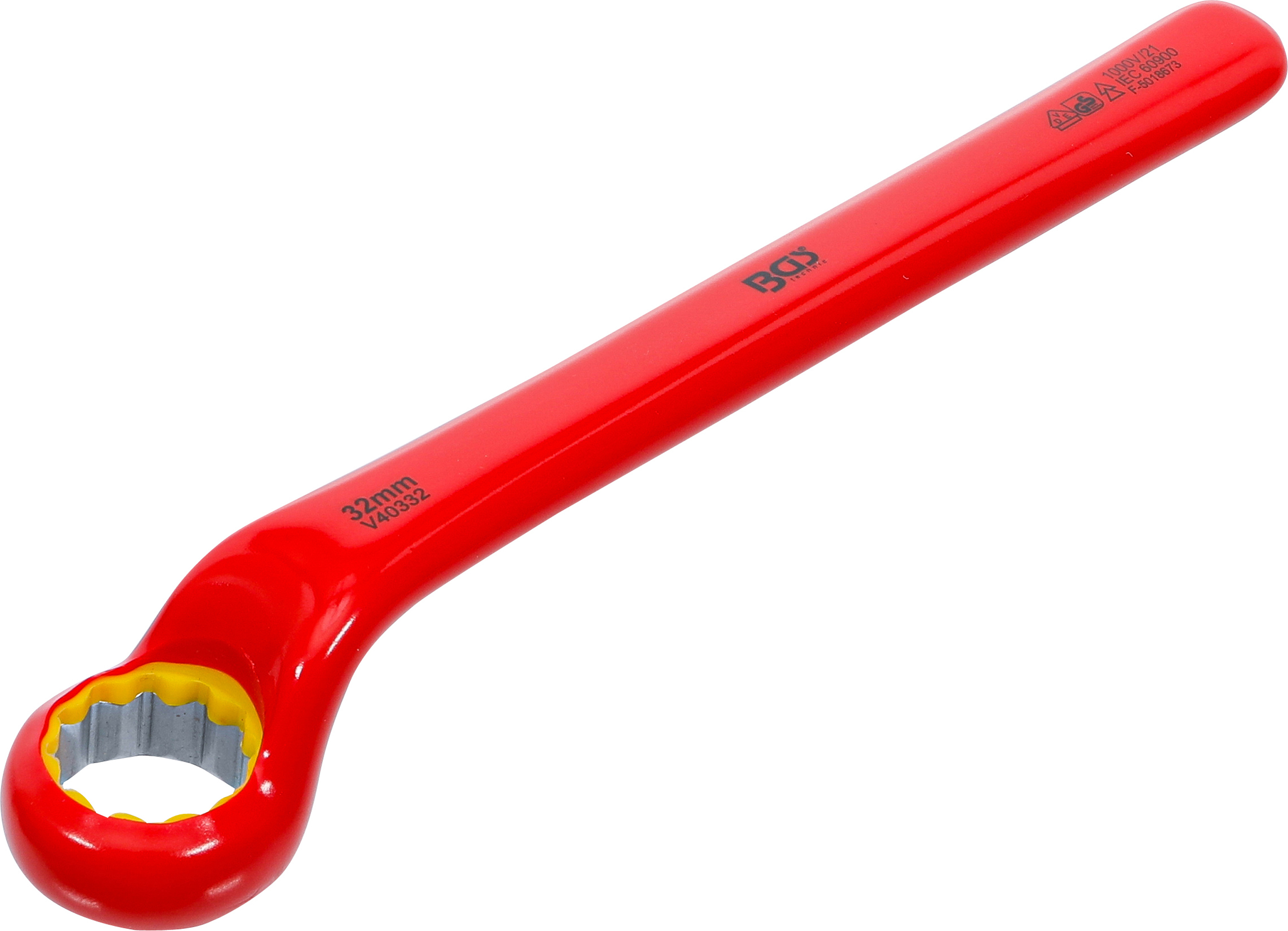 BGS VDE-Einringschlüssel | tief gekröpft | SW 32 mm