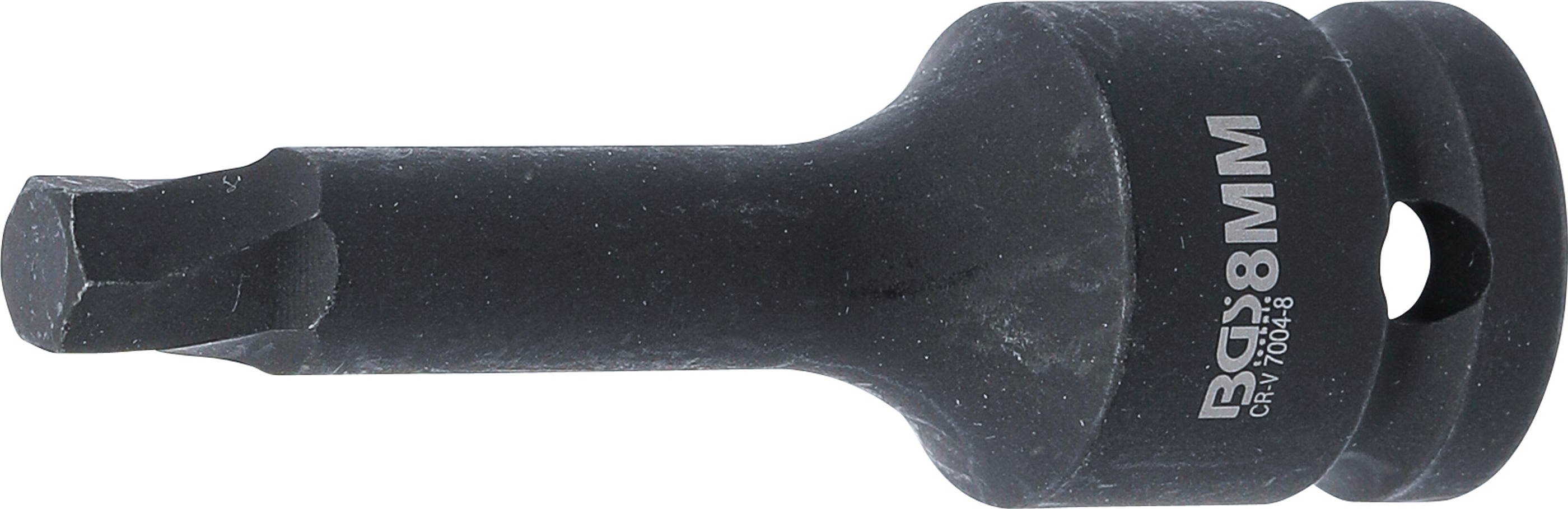 BGS Schraubenausdreher | Antrieb Innenvierkant 12,5 mm (1/2") | für defekten Innensechskant 8 mm