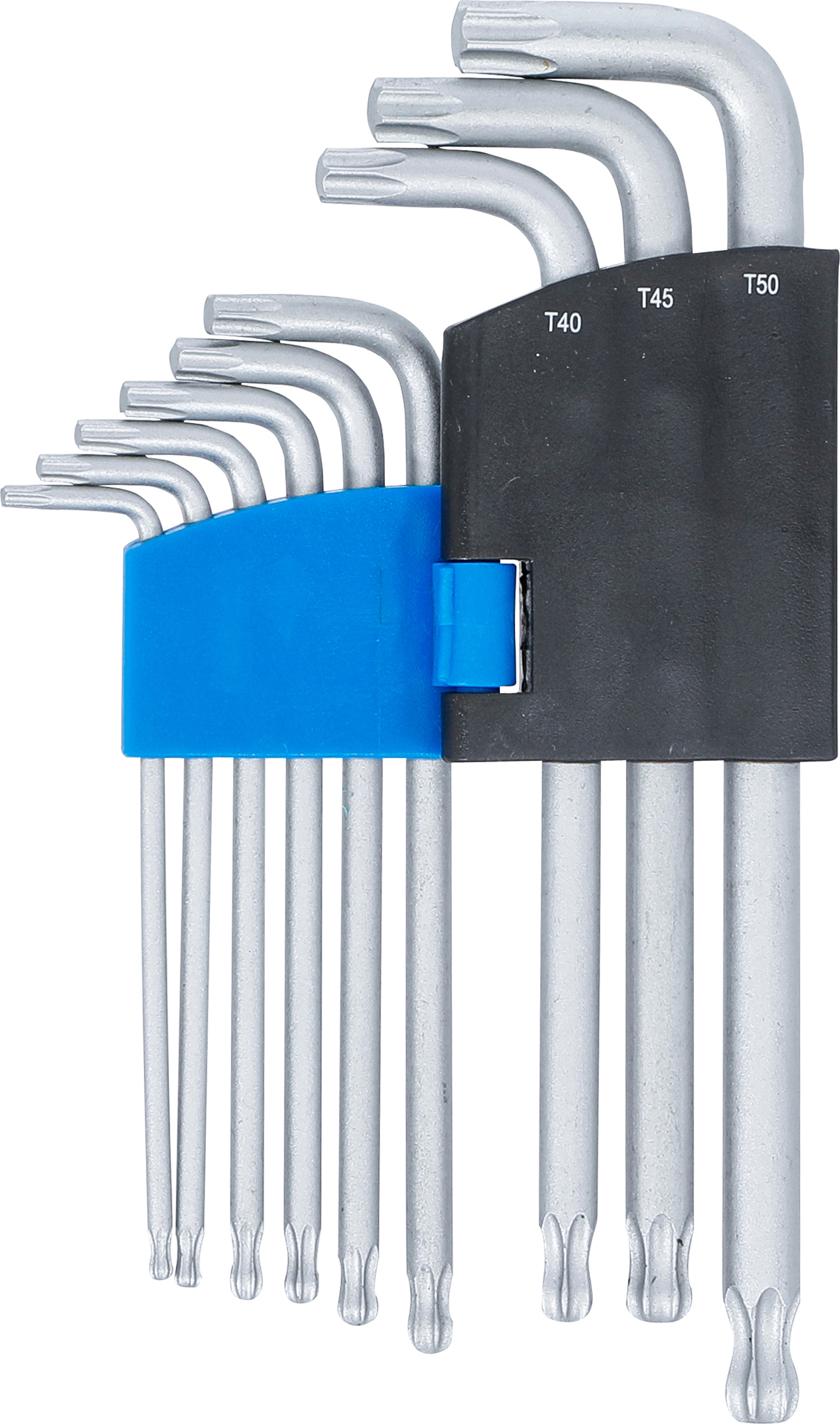 BGS Winkelschlüssel-Satz | T-Profil (für Torx) mit Kugelkopf | T10 - T50 | 9-tlg.