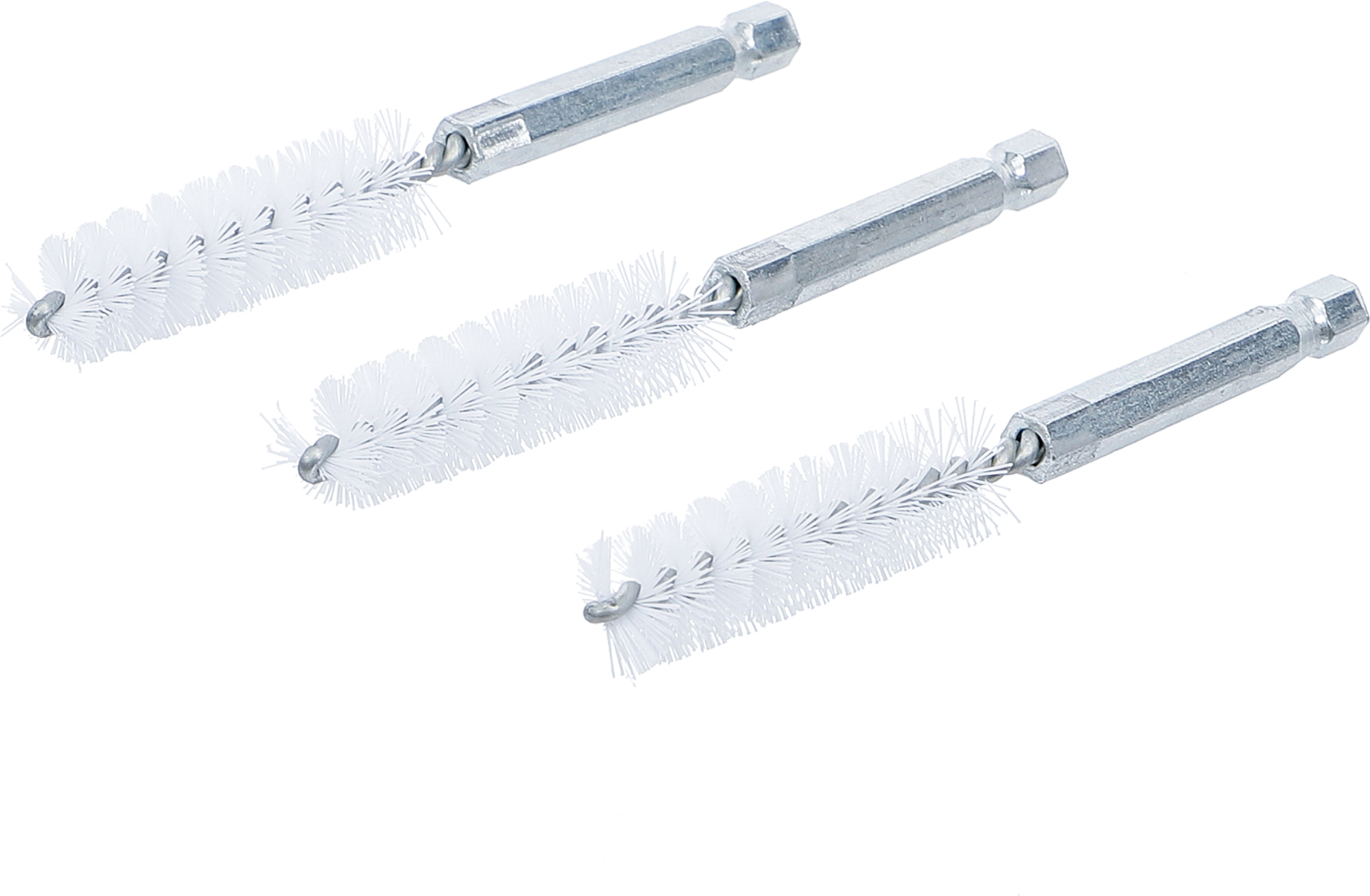BGS Nylonbürste | 13 mm | Antrieb Außensechskant 6,3 mm (1/4") | 3-tlg.