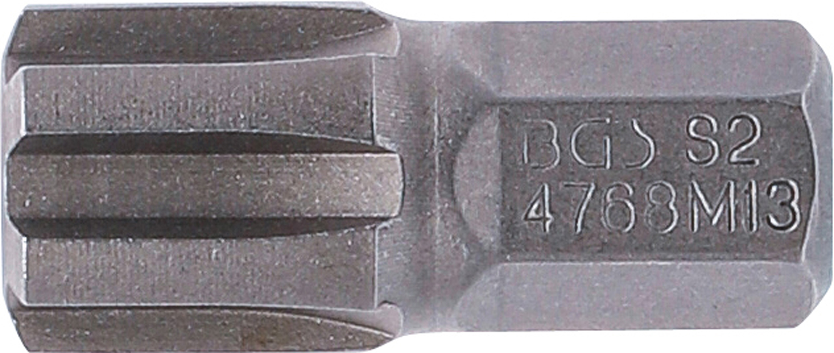 BGS Bit | Länge 30 mm | Antrieb Außensechskant 10 mm (3/8") | Keil-Profil (für RIBE) M13