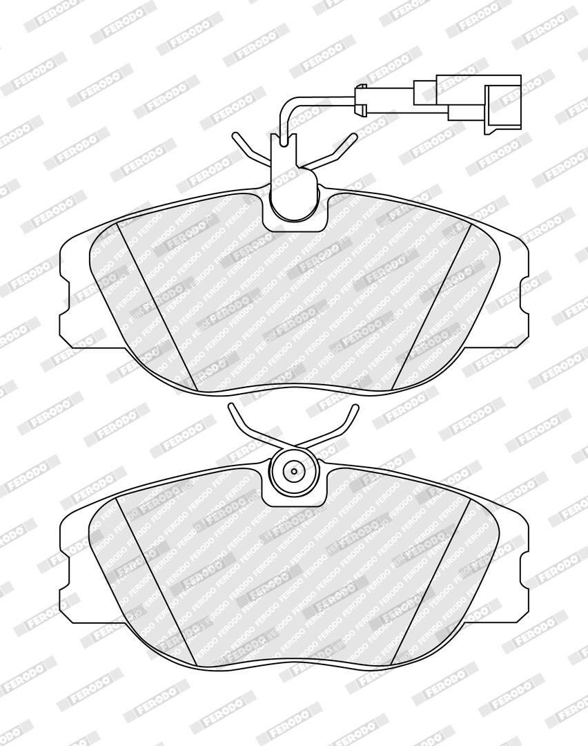 Bremsbelagsatz, Scheibenbremse