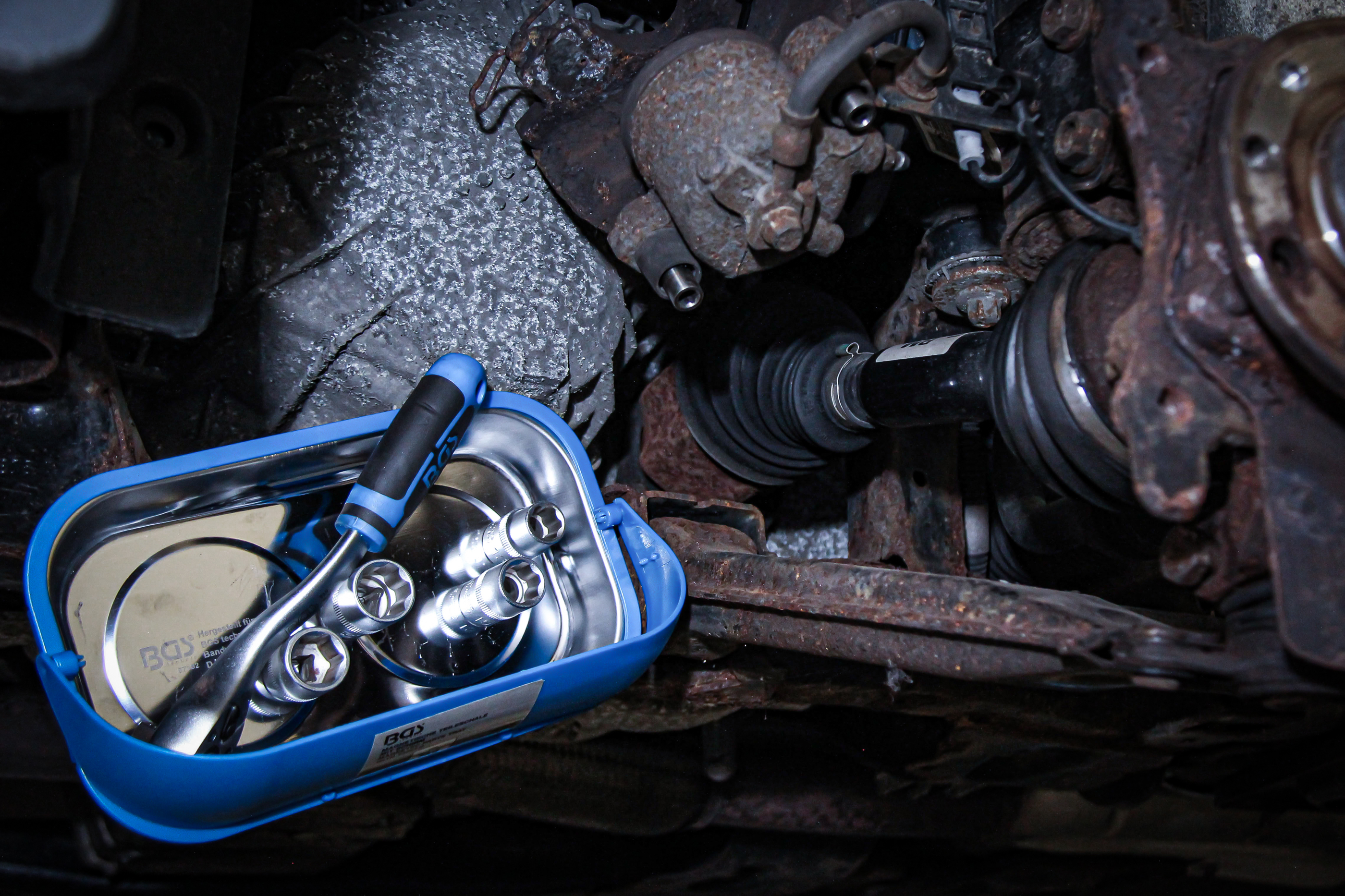 BGS Magnetische Teileschale mit Schirm