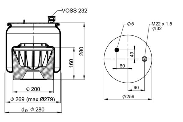 Federbalg, Luftfederung