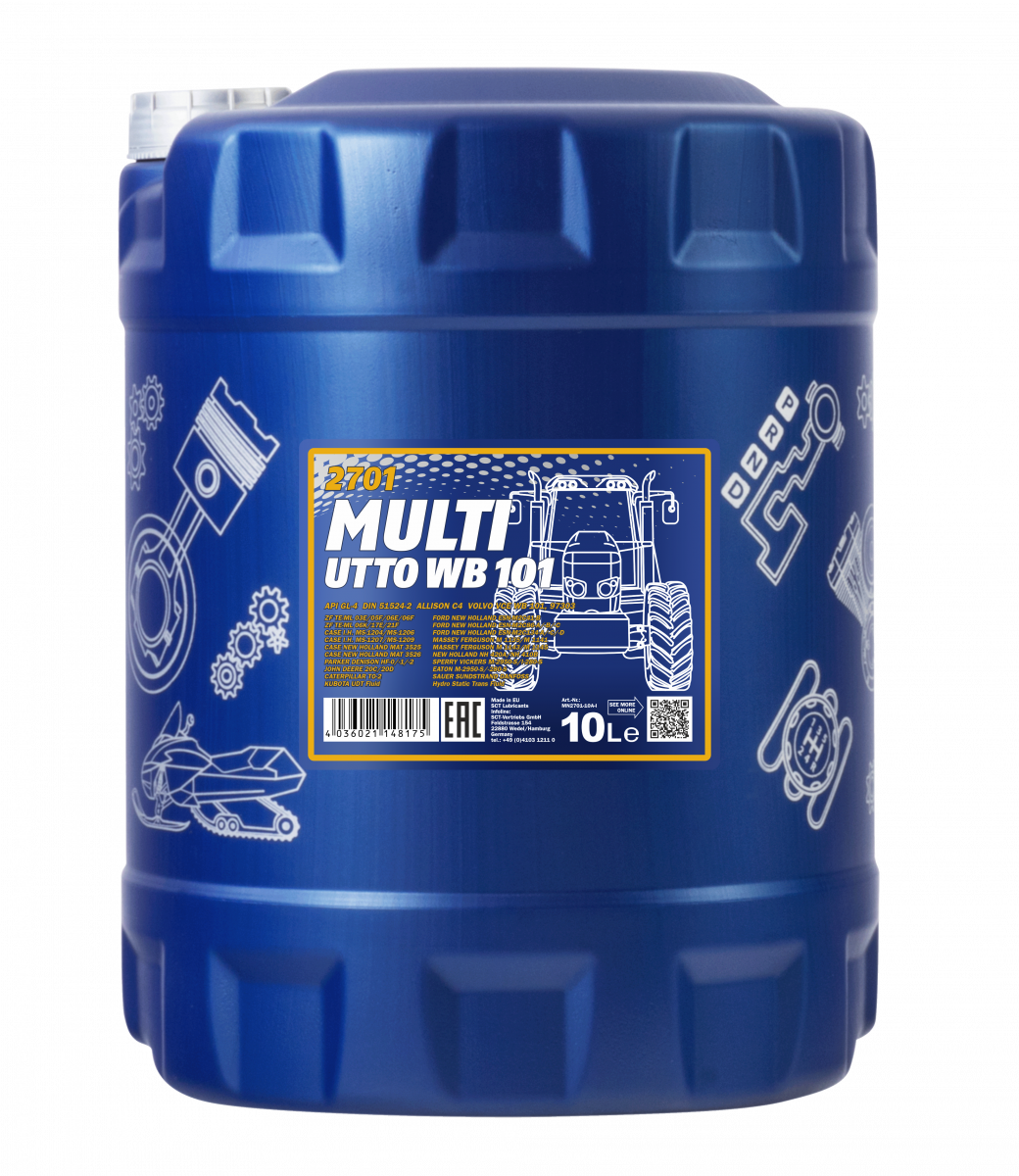 Mannol 2701 Multi UTTO WB 101 GL-4 HLP 10 Liter