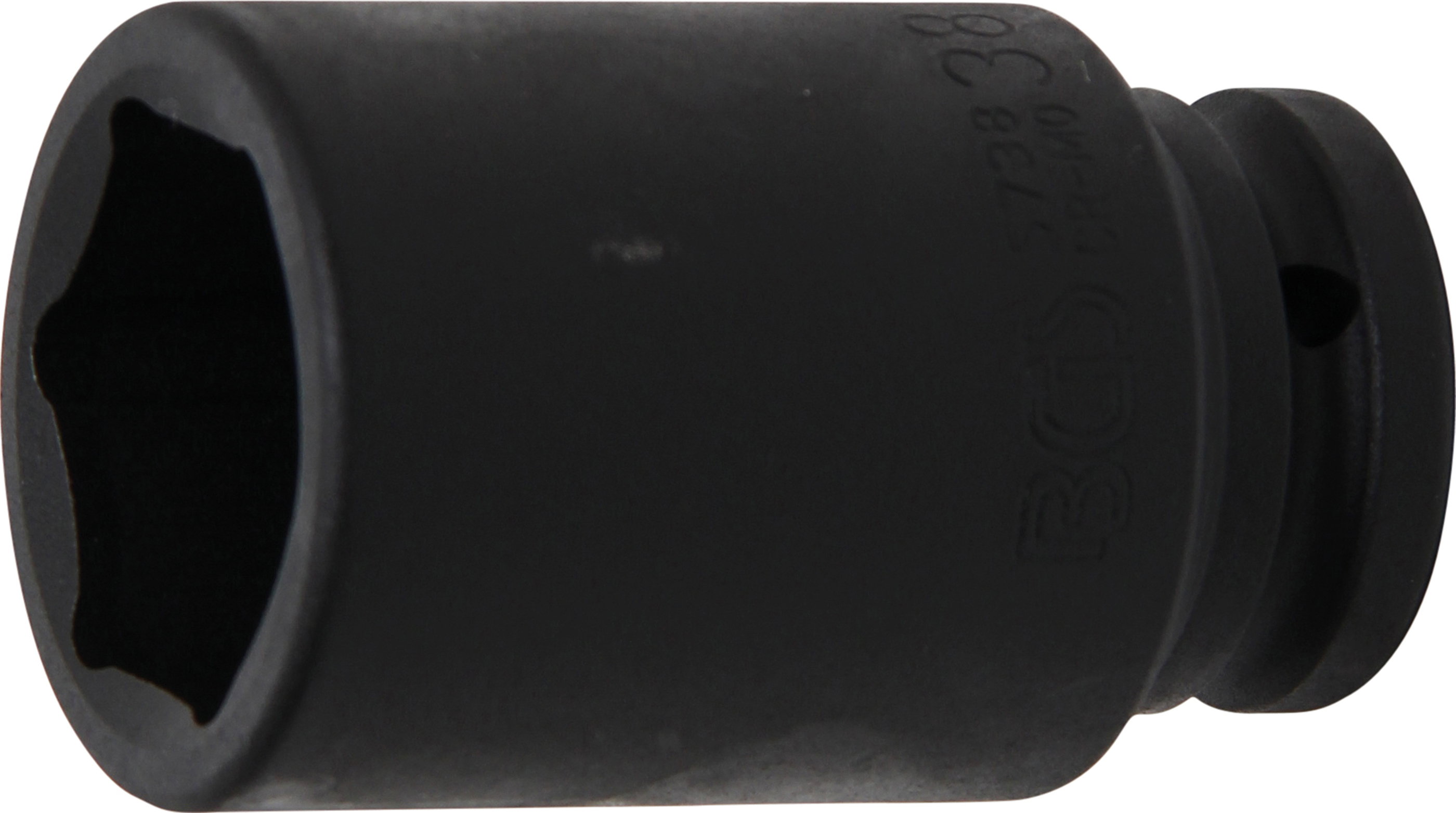 BGS Kraft-Steckschlüssel-Einsatz Sechskant, tief | Antrieb Innenvierkant 20 mm (3/4") | SW 38 mm