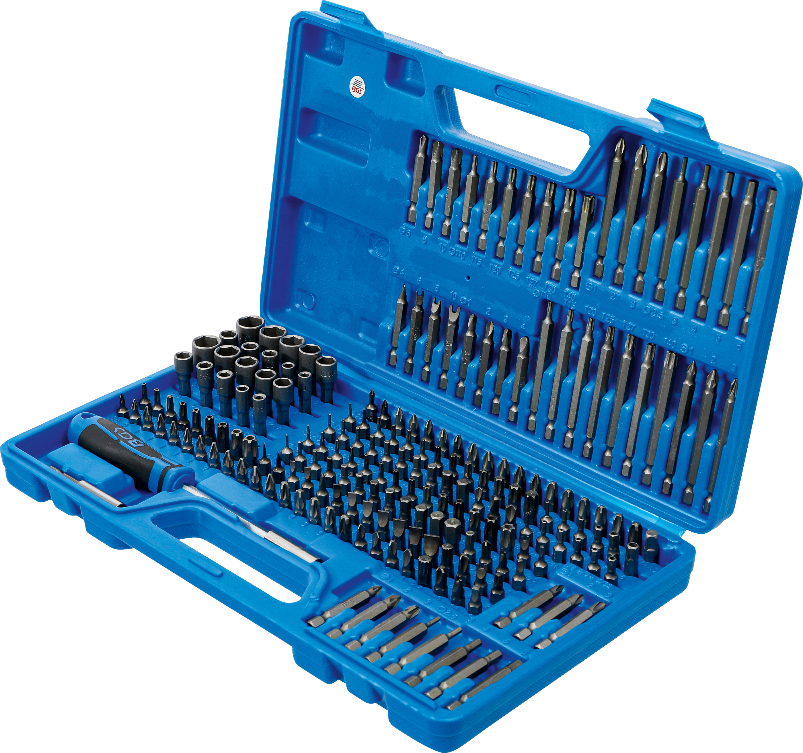 BGS Universal-/Sicherheits-Bit-Satz | Antrieb Außensechskant 6,3 mm (1/4") | 208-tlg.