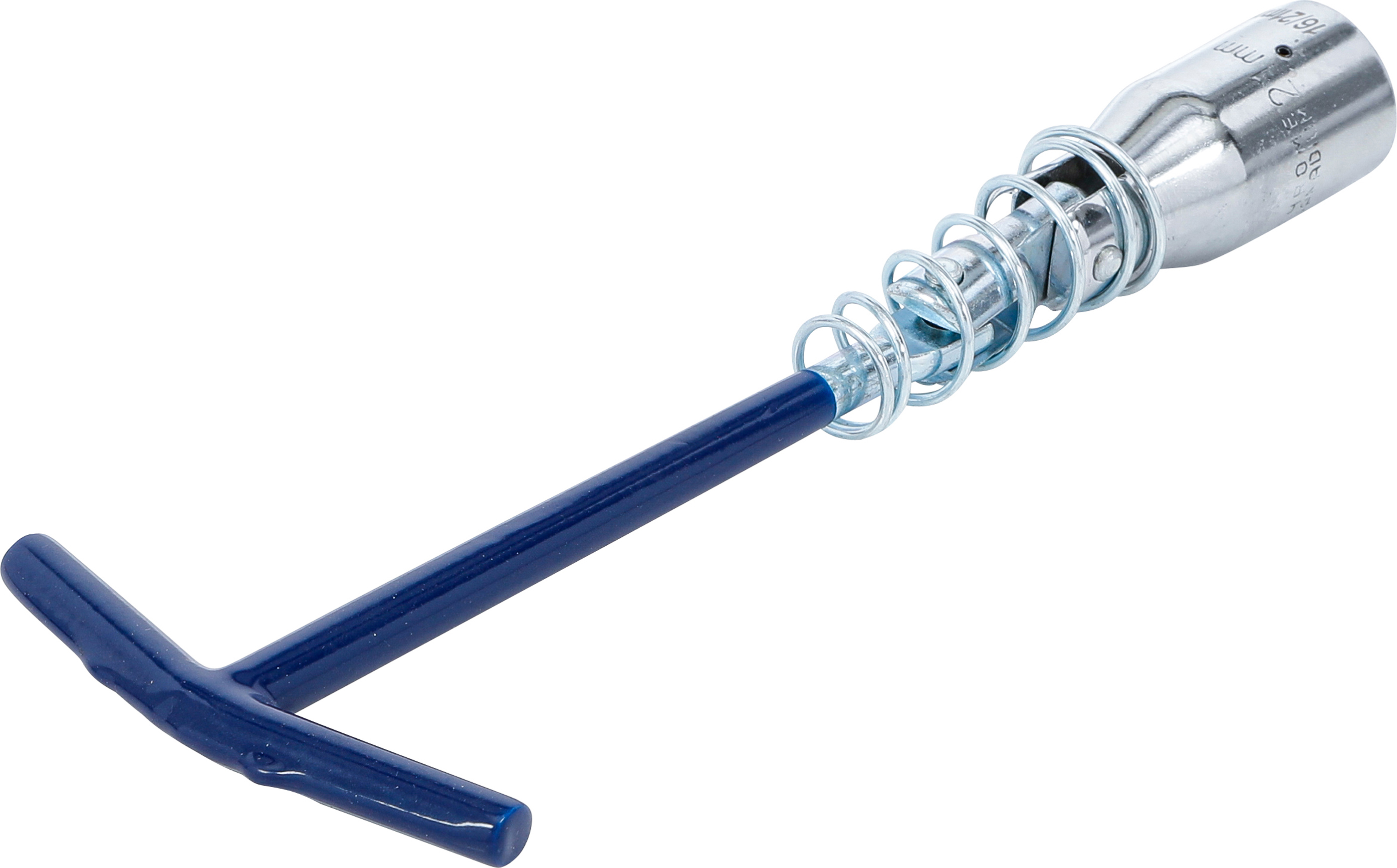 BGS Zündkerzenschlüssel mit T-Griff, Gelenkfeder | Sechskant SW 16 mm / SW 21 mm