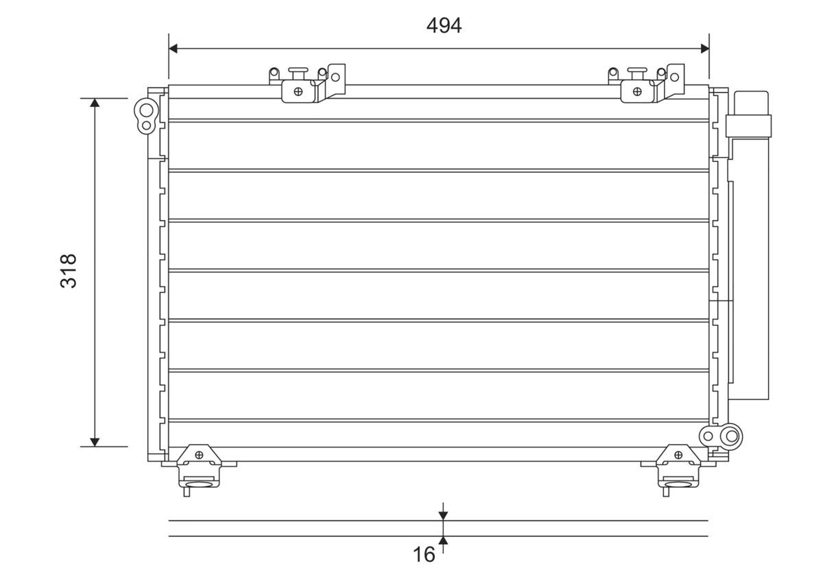 Kondensator, Klimaanlage