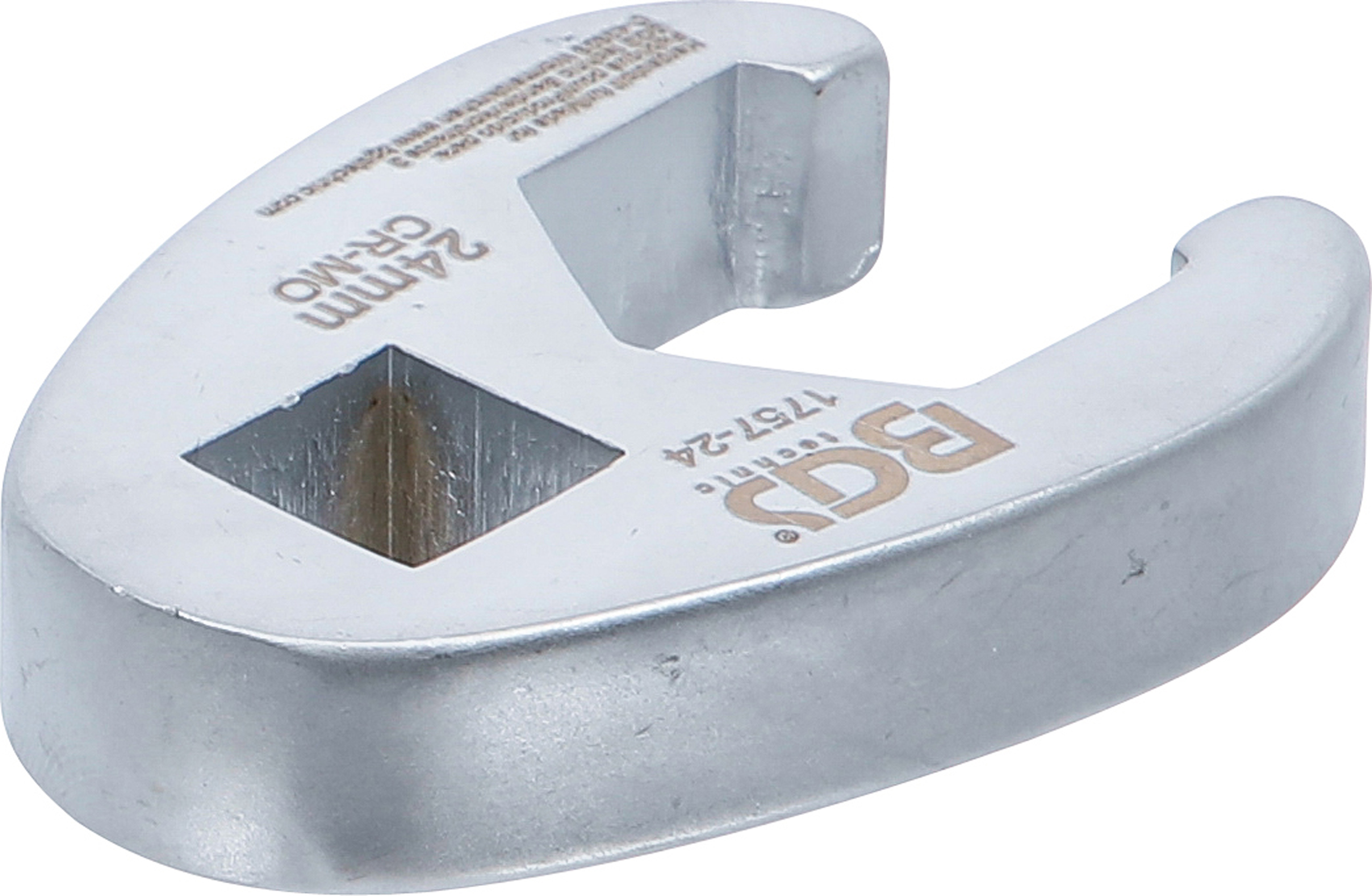 BGS Hahnenfußschlüssel | Antrieb Innenvierkant 12,5 mm (1/2") | SW 24 mm