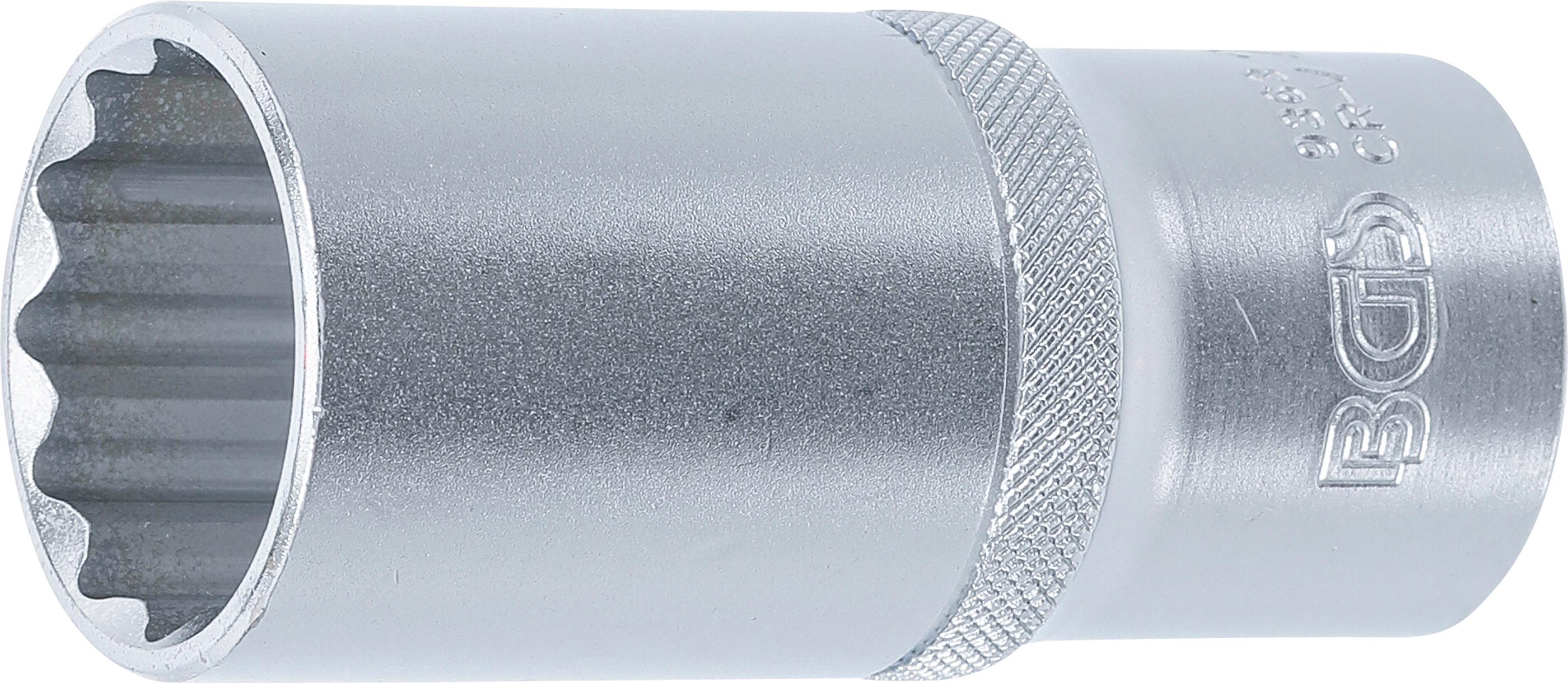 BGS Steckschlüssel-Einsatz Zwölfkant, tief | Antrieb Innenvierkant 12,5 mm (1/2") | SW 27 mm