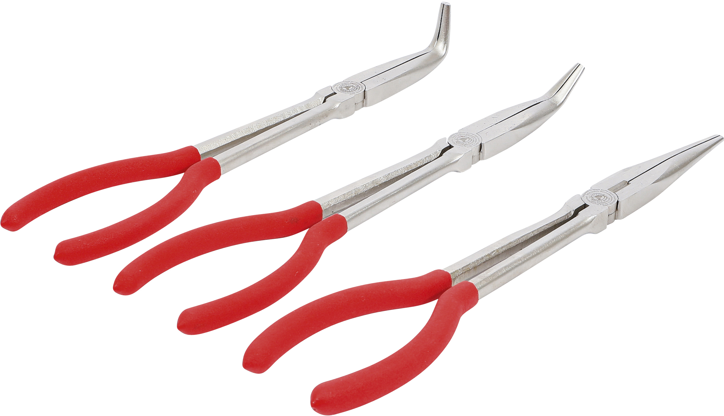 BGS Telefonzangen-Satz | gerade / gebogen | 260 - 285 mm | 3-tlg.