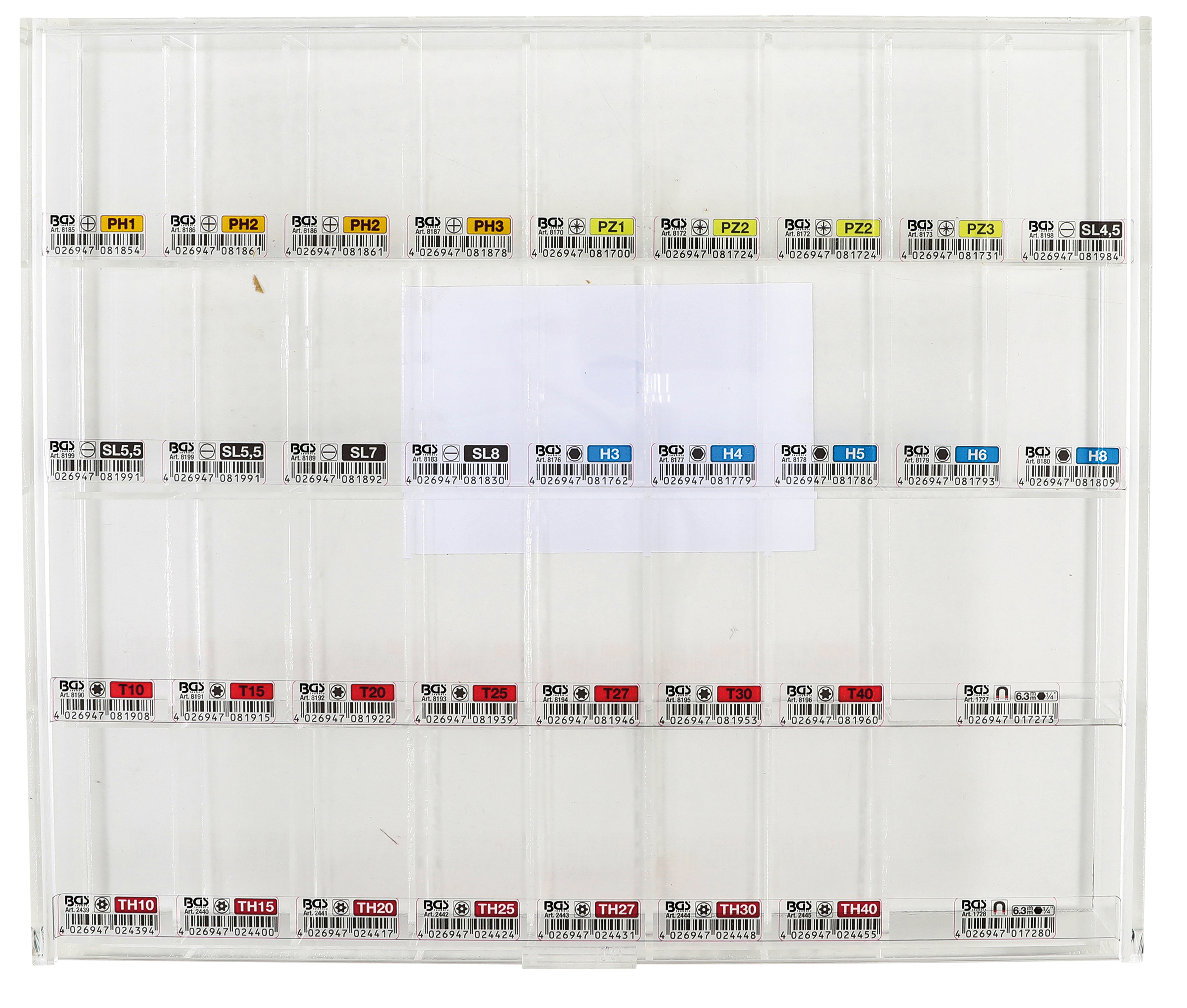 BGS Verkaufsdisplay | leer | für Bit- und Bithalter | für Art. 9328