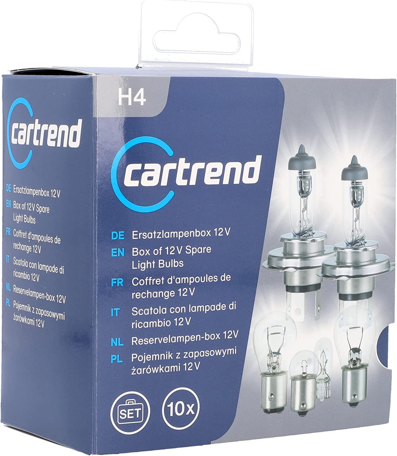 Cartrend H4 Ersatzlampenkoffer 11tlg