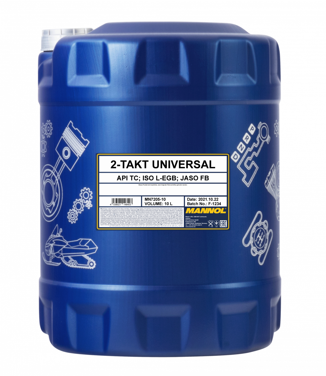 Mannol 7205 2-Takt Universal Motoröl mineralisch 10 Liter