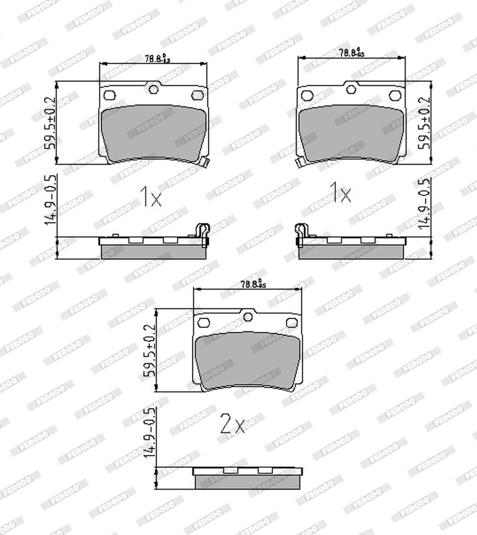 Bremsbelagsatz, Scheibenbremse