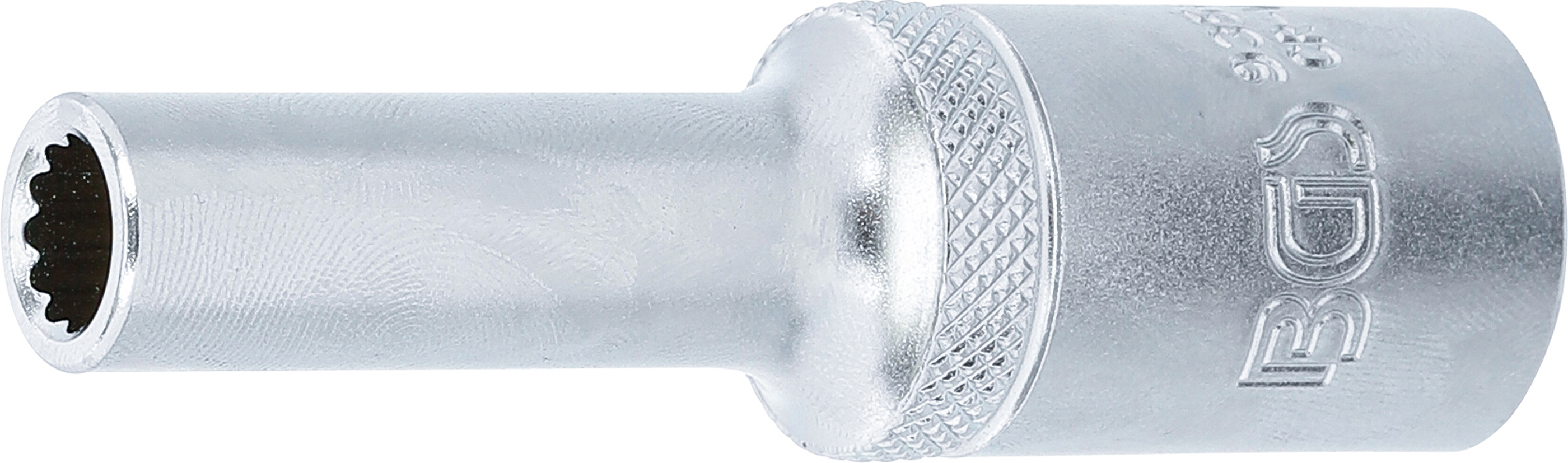 BGS Steckschlüssel-Einsatz Zwölfkant, tief | Antrieb Innenvierkant 12,5 mm (1/2") | SW 8 mm