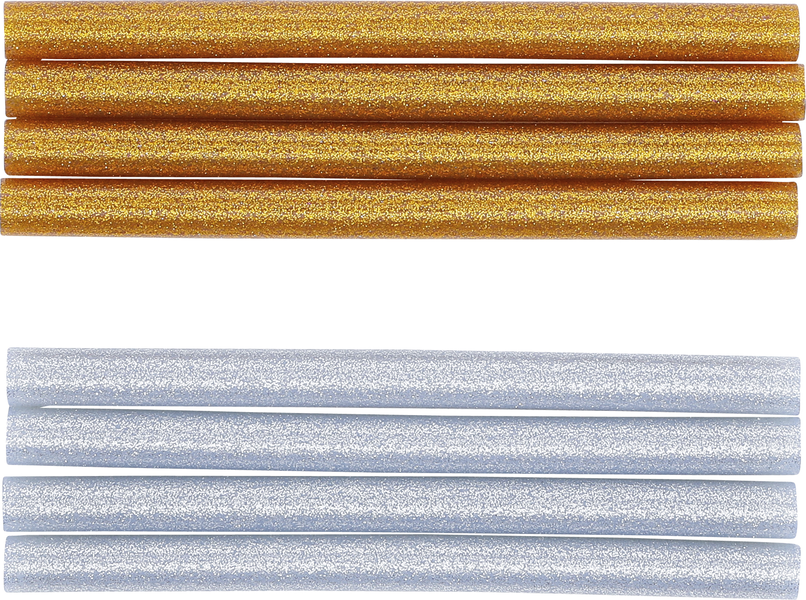 BGS Heißklebe-Patronen | gold-/silber-metallic | Ø 11 mm, 150 mm | 8-tlg.