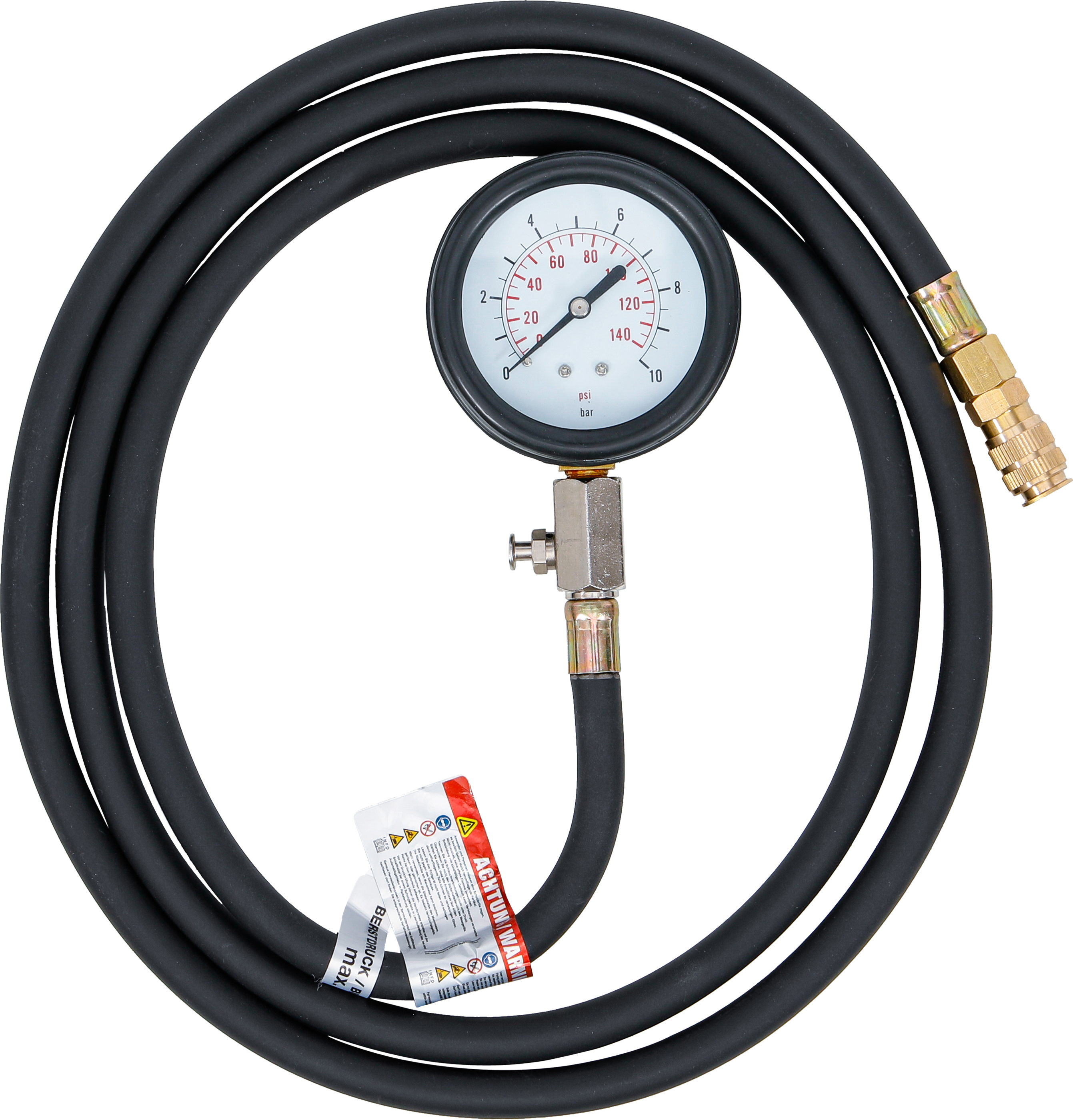 BGS Messuhr mit Ventil | 0 - 10 Bar | für Art. 8007