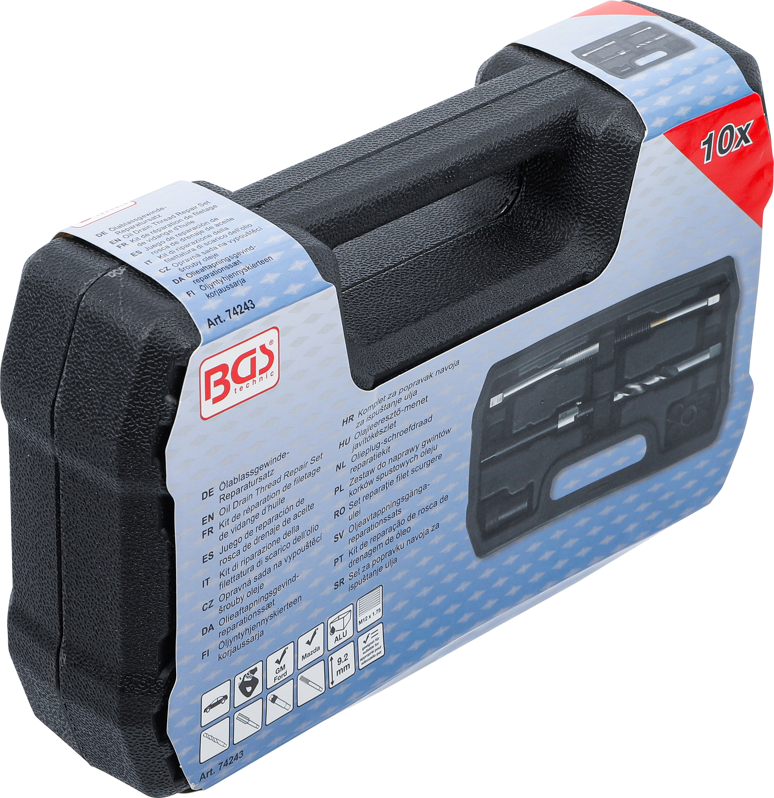 BGS Reparatursatz für Öl-Ablass-Gewinde | für Aluminium-Ölwannen | M12 x 1,75 mm