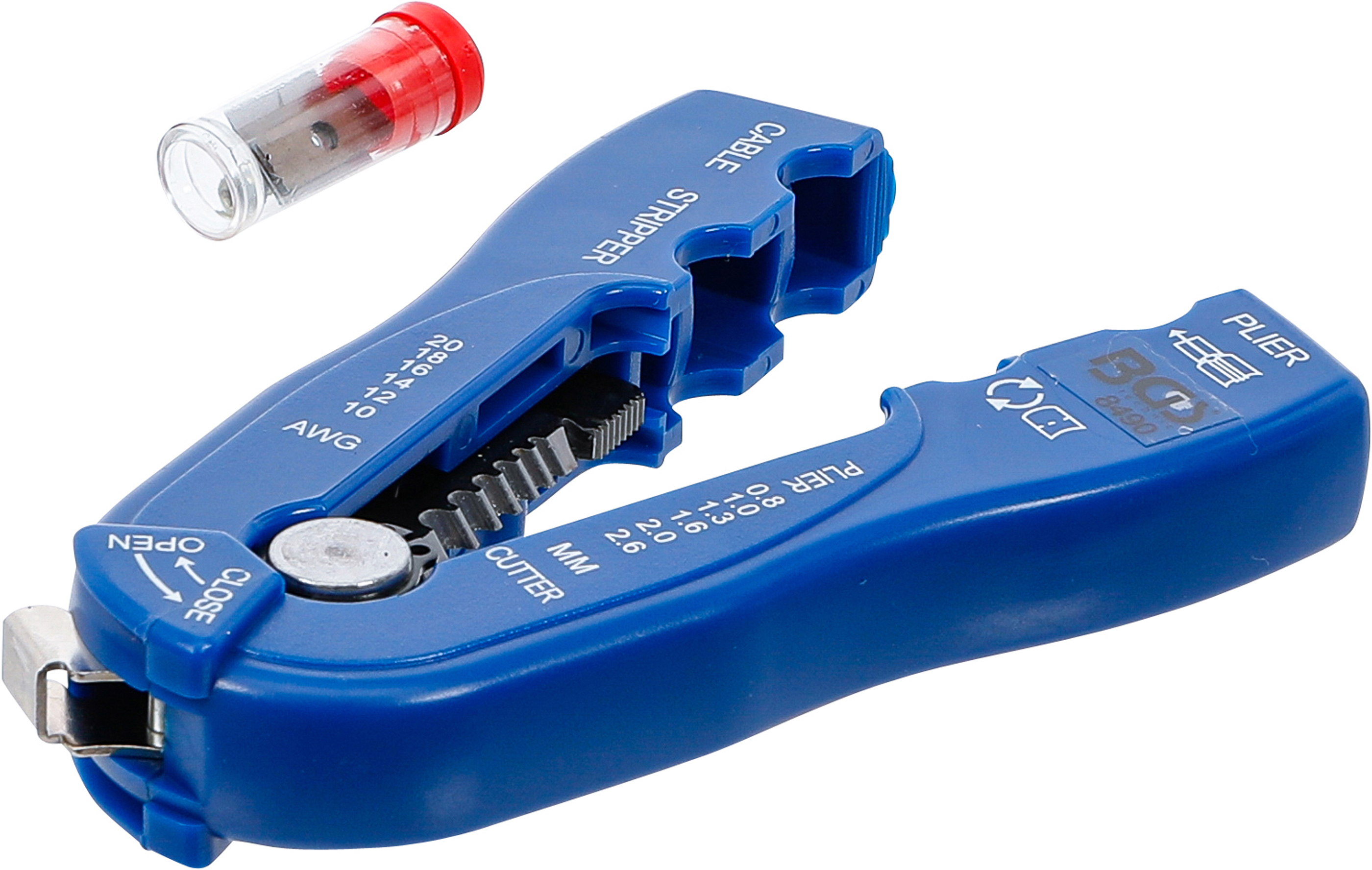 BGS Draht-/Kabel-Abisolierer "2-IN-1" | 0,8 - 2,6 mm