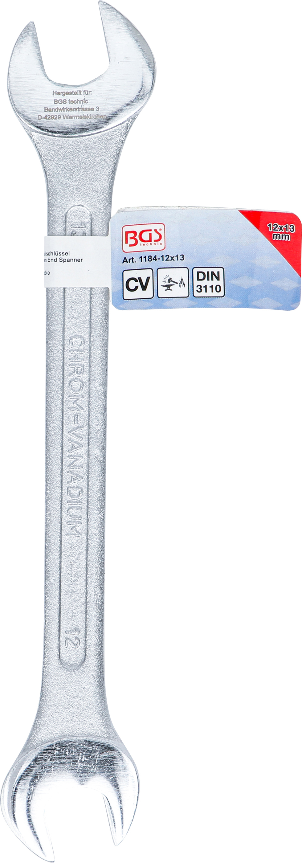 BGS Doppel-Maulschlüssel | SW 12 x 13 mm