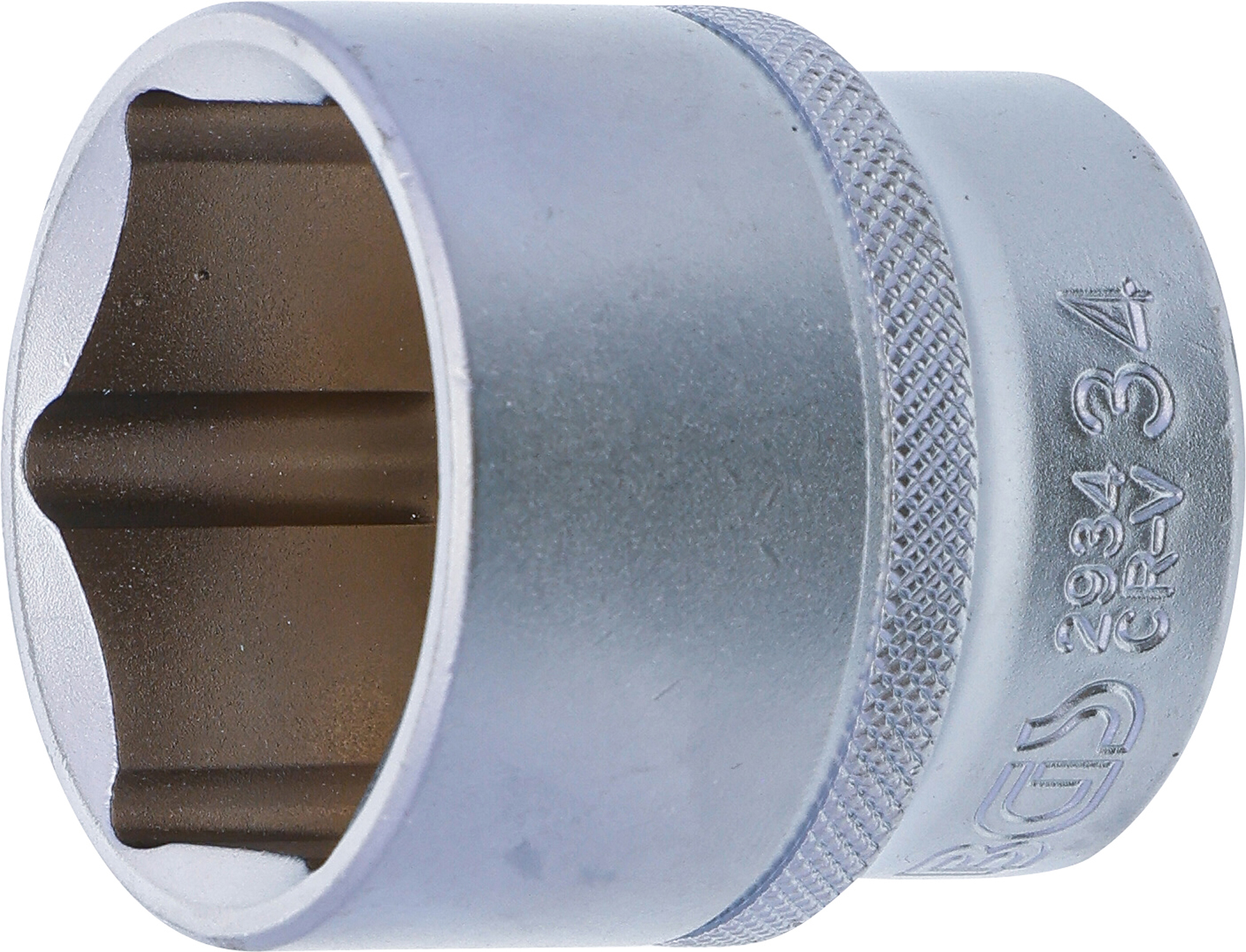 BGS Steckschlüssel-Einsatz Sechskant | Antrieb Innenvierkant 12,5 mm (1/2") | SW 34 mm