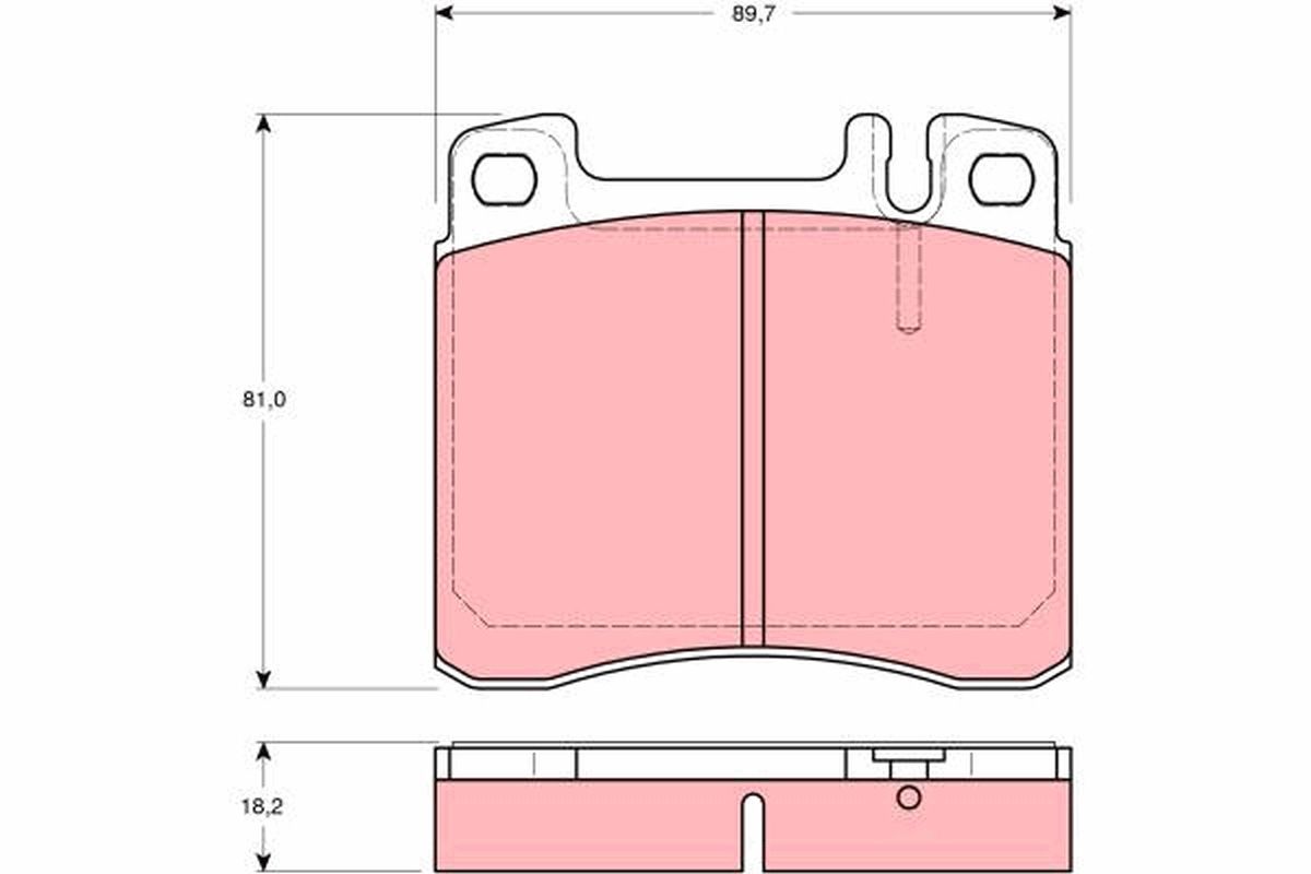 Bremsbelagsatz, Scheibenbremse