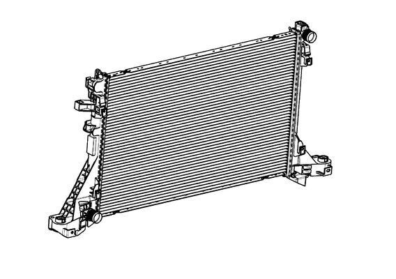 Kühler, Motorkühlung “MAHLE Kühlrippen gelötet , 775 mm, 478 mm”
