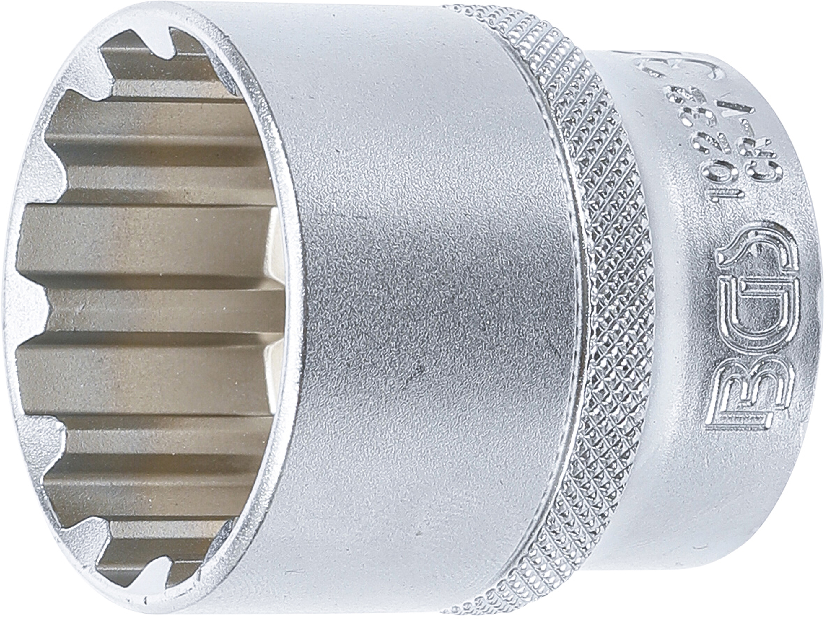 BGS Steckschlüssel-Einsatz Gear Lock | Antrieb Innenvierkant 12,5 mm (1/2") | SW 32 mm