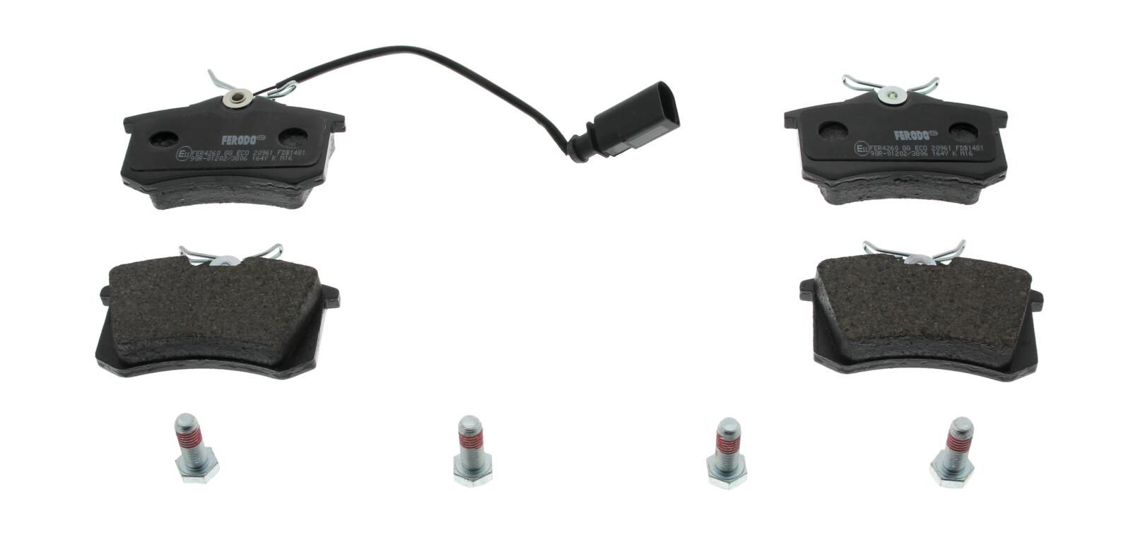 Bremsbelagsatz, Scheibenbremse