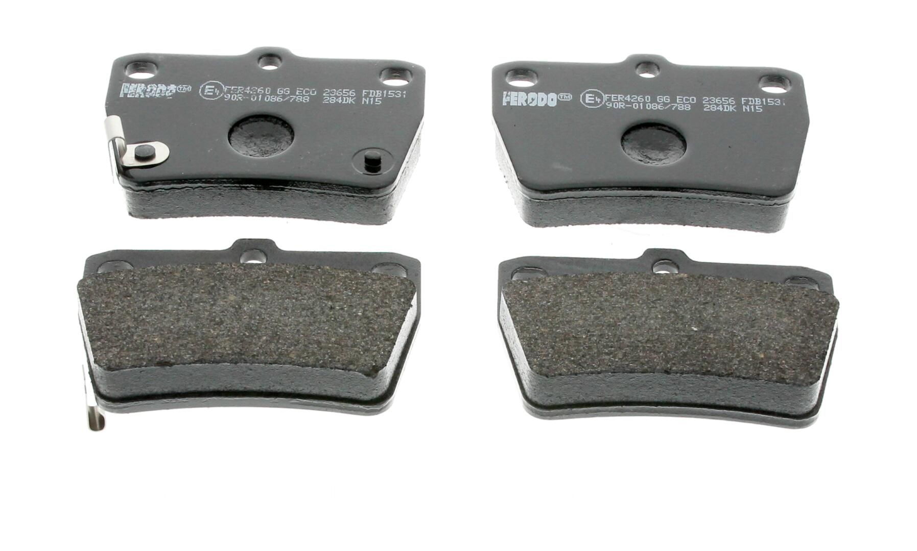 Bremsbelagsatz, Scheibenbremse