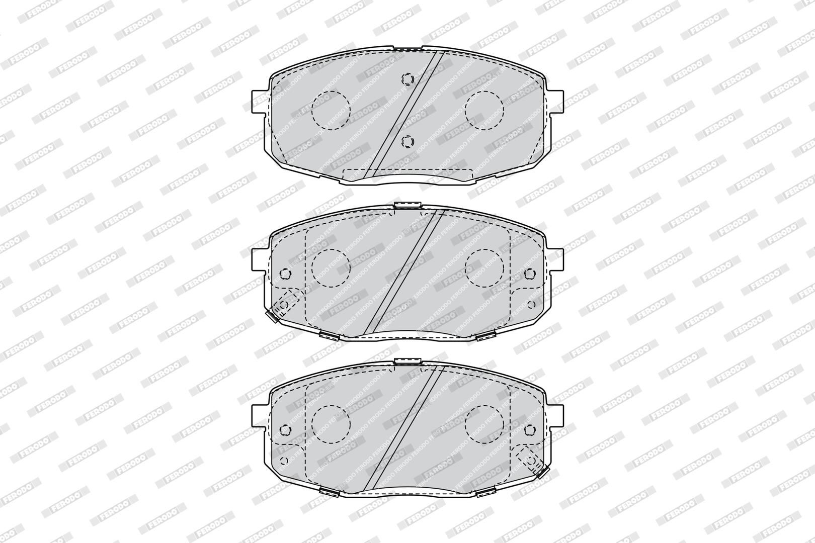 Bremsbelagsatz, Scheibenbremse