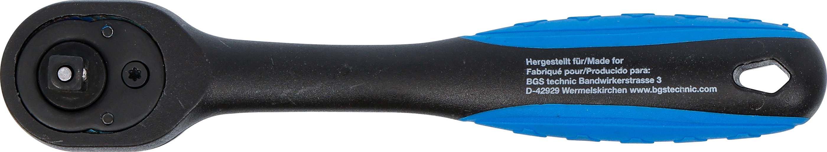 BGS Umschaltknarre, kunststoff-ummantelt | Abtrieb Außenvierkant 6,3 mm (1/4")