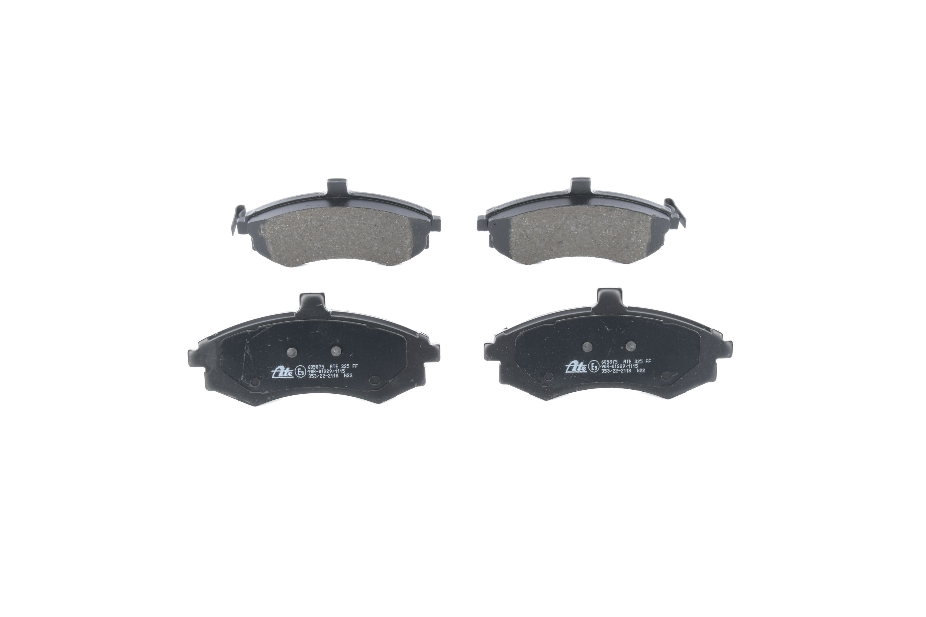 Bremsbelagsatz, Scheibenbremse