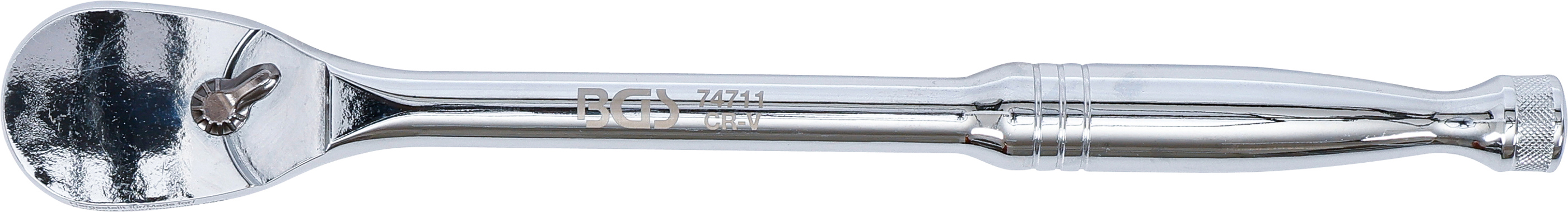 BGS Umschaltknarre | Vollstahl | feinverzahnt | Abtrieb Außenvierkant 12,5 mm (1/2")