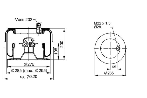 Federbalg, Luftfederung